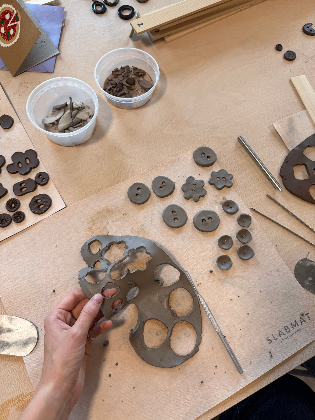 Ceramic Button Making Workshop | Charlotte Rose x Portal Ceramics